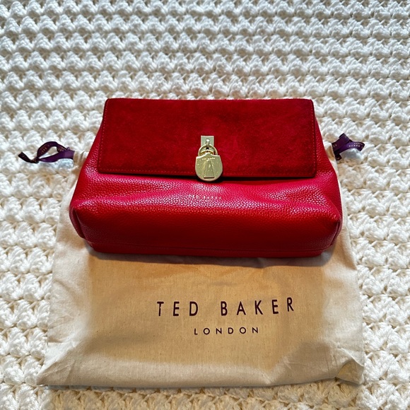 Ted Baker - Red leather w/ Suede on purse - Picture 1 of 5